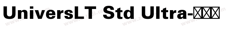UniversLT Std Ultra字体转换